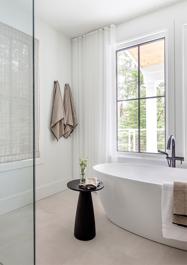 minimalist bathroom designed by Knight Varga Interiors and photography by Janis Nicolay